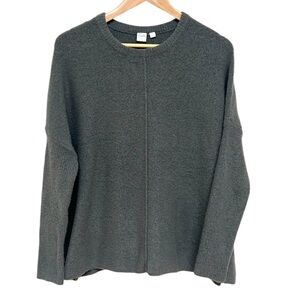 TWIK Grey Crewneck Drop Shoulder Sweater (Size S - M)